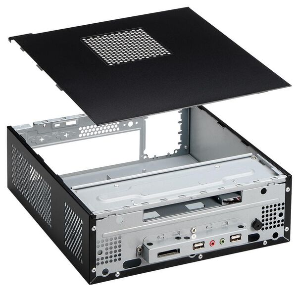 Gabinete K-MEX Mini ITX GI-9D89 B. Piano com Fonte PD-200 200W com Cabo com USB+HD Audio image number null