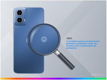 Smartphone Motorola Moto G34 128gb Azul 5g 4gb + 4gb Ram Boost 6 5” Câm. Dupla + Selfie 16mp Dual Chip image number null
