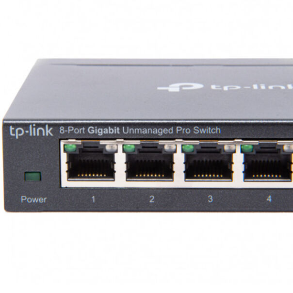 Switch Tp-Link 8 Portas 10. 100 e 1000 Tl-Sg108e - Preto image number null