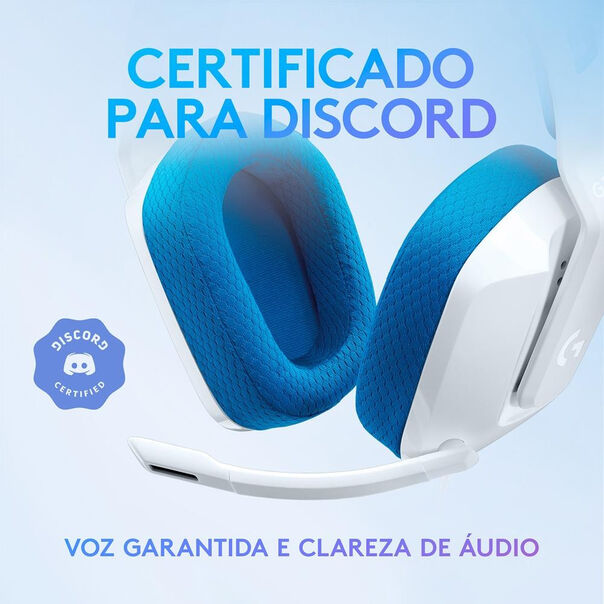 Headset Gamer com Fio Logitech Lightspeed G335 3.5mm Para Xbox PS4 PS5 PC Branco image number null