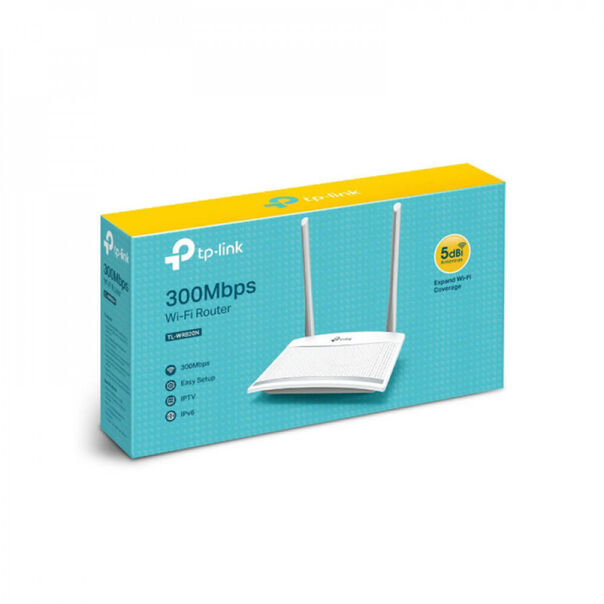 Roteador Tp-link Wireless 300mbps 2 Antenas 2lan Tl-wr820n - Branco image number null