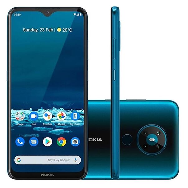 Smartphone Nokia 5.3 NK009 Tela 6.5’’ Android 4GB RAM Verde Ciano image number null