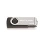 Pen Drive Multilaser Twist USB 2.0 16GB Preto e Prata PD588
