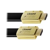 Cabo HDMI 1080P-4K c-conectores dourados 24 K e com extensão de 1 82 m