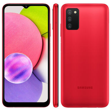 Smartphone Samsung Galaxy A03s 64GB Tela Infinita de 6.5 - Vermelho image number null