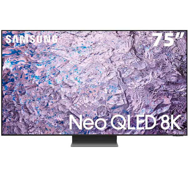 Smart TV 75 Neo QLED 8K Samsung QN800C Mini LED. Painel 120hz. Processador com IA. Som em Movimento Plus. Tela sem limites. Ultrafina - Preto - Bivolt image number null