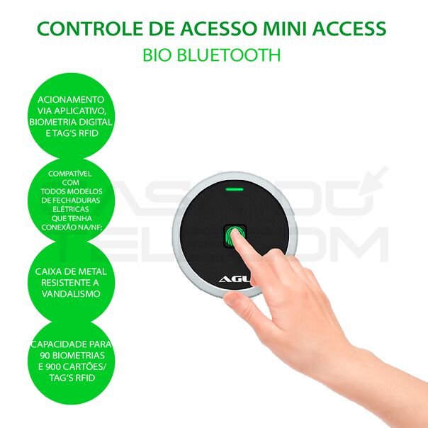 Controle de Acesso Mini Access Bio Sft7 Bluetooth image number null
