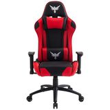 Cadeira Gamer Raven X-20  Estrutura de Metal  braço 2D Encosto reclinável até 180 Graus Preta - Vermelho - Flexinter