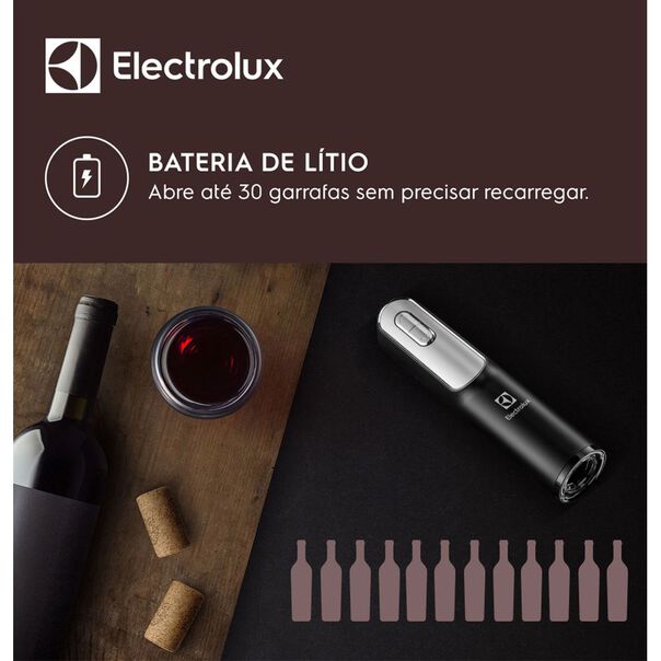 Abre elétrico de vinho com alimentação via USB image number null