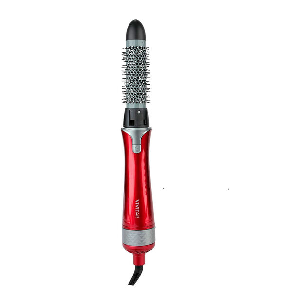 Escova Secadora de cabelo com 3 cabeças intercambiáveis 1000W  Vermelha image number null