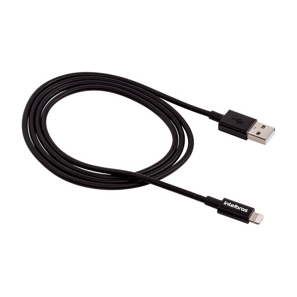 Cabo USB - Lightning 1 2m PVC Preto Intelbras EUAL 12PP image number null