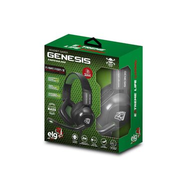 Headset Gamer Genesis 60mW LED Verde Cabo 2m ELG - HGGE image number null