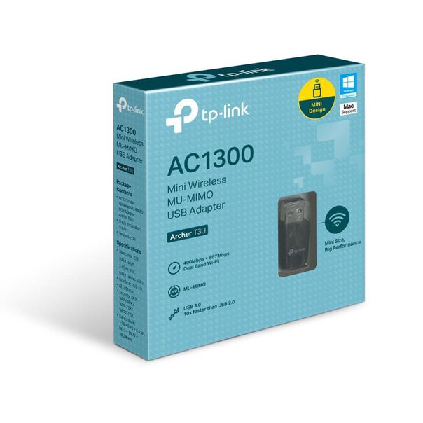 Adaptador USB Wi-Fi Archer T3U AC1300 MIN image number null
