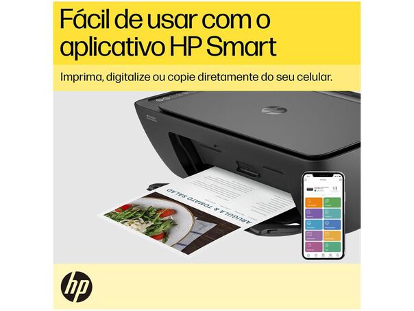 Impressora Multifuncional Hp Deskjet Ink Advantage 2874 Jato De Tinta Térmico Colorida Wi-fi Usb  - Bivolt image number null