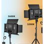 Painel Iluminador Led Somita LED-U800+ 50W BiColor 3200-5600K Video Light com Fonte (Bivolt)