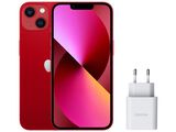 Apple iPhone 13 128GB (PRODUCT)RED Tela 6 1” 12MP iOS + Carregador de Parede Entrada USB-C Geonav - Red