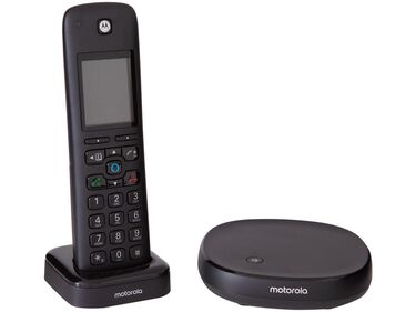 Telefone sem Fio Motorola AXH01 Identificador de Chamada Secretária Eletrônica Wi-Fi image number null