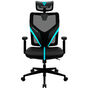 Cadeira Gamer Ergonômica ThunderX3 Yama1 Preto-Ciano - Preto com Azul