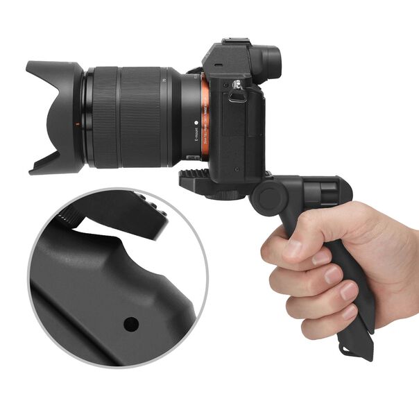 Mini Tripé Dobrável com Punho Handle Grip para Câmeras image number null