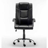 Cadeira Office FX-9 President  Classe 2  Metal Cromado  Couro Sintético - FlexInter