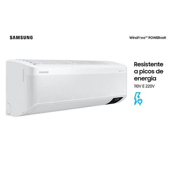 Ar Condicionado Hi Wall Samsung WindFree Powervolt Inverter 12.000 Btus Frio Bivolt image number null