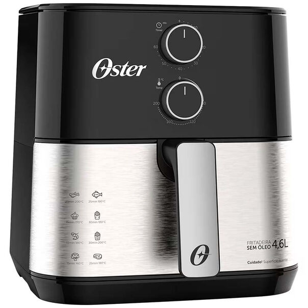 Fritadeira Elétrica OFRT520 Compact 4.6 L com Revestimento Antiaderente Oster - Inox - 110V image number null