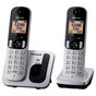 Telefone sem Fio Panasonic KXTGC212LB1 Viva Voz Identificação de Chamadas Dect 6.0 + 1 Ramal - Prata
