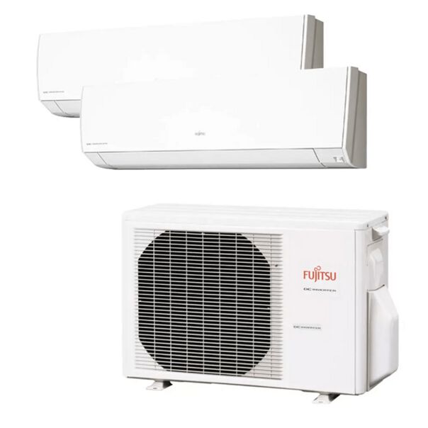 Ar Condicionado Multi Split Hi Wall Inverter Fujitsu 18.000 Btus com 2xEvap. 9.000 Quente e Frio 220v image number null