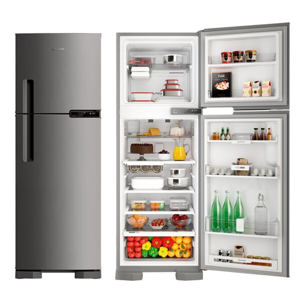 Refrigerador-Geladeira Brastemp 2 Portas Frost Free 375L Evox BRM44HK - Inox - 220V image number null