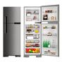 Refrigerador-Geladeira Brastemp 2 Portas Frost Free 375L Evox BRM44HK - Inox - 220V