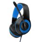Fone Gamer Headset Azul Para Jogo P2 USB Zeus - Greatek