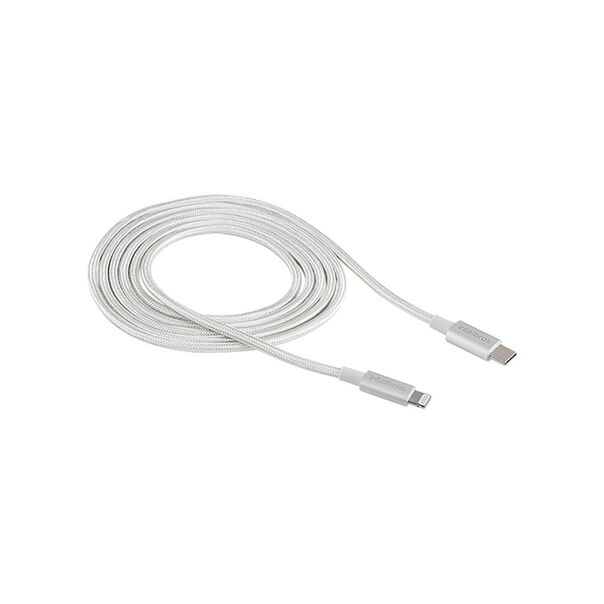 Cabo USB-C - Lightning 1 5m nylon branco Intelbras EUCL 15NB image number null