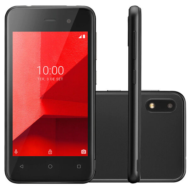 Smartphone E Lite com 32GB Tela 4 Android 8.1 Dual Chip Câmera 5MP Multilaser - Preto image number null