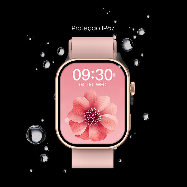 Smartwatch Haiz My Watch 2 Pro Com Botão Fitness Hz-sm84 Cor:rosa image number null