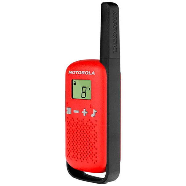 Rádio Comunicador Talkabout Motorola T110BR 25km 110V - Vermelho - 127V image number null