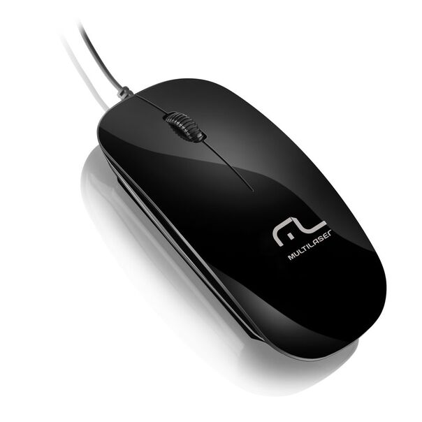 Mouse Multilaser Colors Slim Black Piano Usb - MO166 MO166 image number null