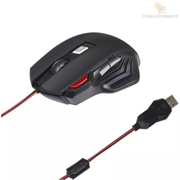 Mouse Gamer Pro Com Manuseio Agil e Destemido boa qualidade image number null