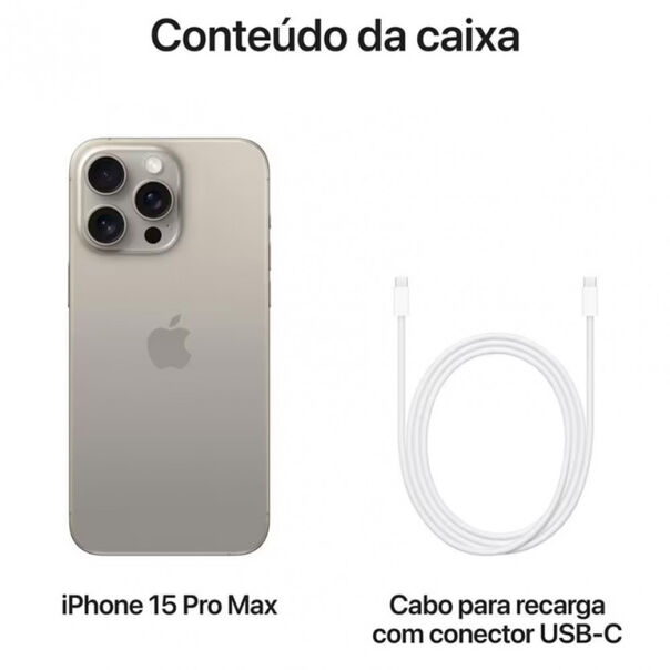 Apple iPhone 15 Pro Max 256GB Titânio Natural image number null
