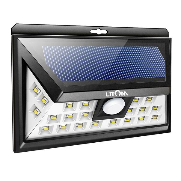 Luminária LED LITOM X001-F2K55X energia Solar c- acionamento por movimento image number null