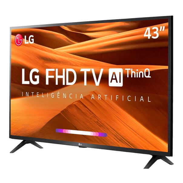 Smart TV 43" LG LED FHD HDMI USB Bluetooth Wi-Fi ThinQ AI - Preto image number null
