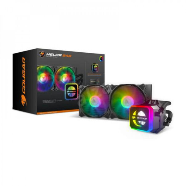 Water Cooler Cougar Helor 240 Rgb - Preto e RGB image number null