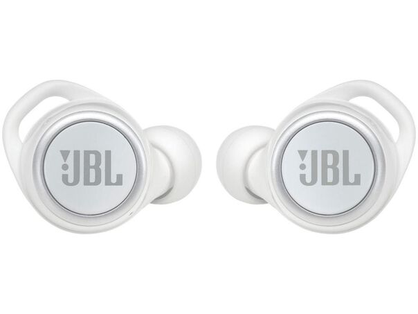 Fone de Ouvido Bluetooth JBL Live 300TWS True Wireless com Microfone Resistente à Água Branco image number null