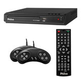 DVD Player Game com Entrada USB Frontal 2 Joystick PH150 Philco - Preto - Bivolt
