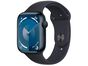 Apple Watch Series 9 GPS Caixa Meia-noite de Alumínio 45mm Pulseira Esportiva Meia-noite M-G  - GPS - Meia-noite - M-G - 45mm