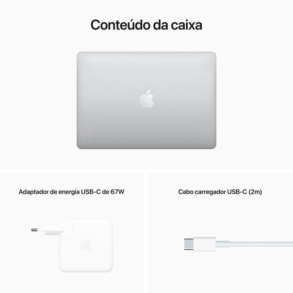 Notebook MacBook Pro 13.3 Apple - Prata - Bivolt image number null