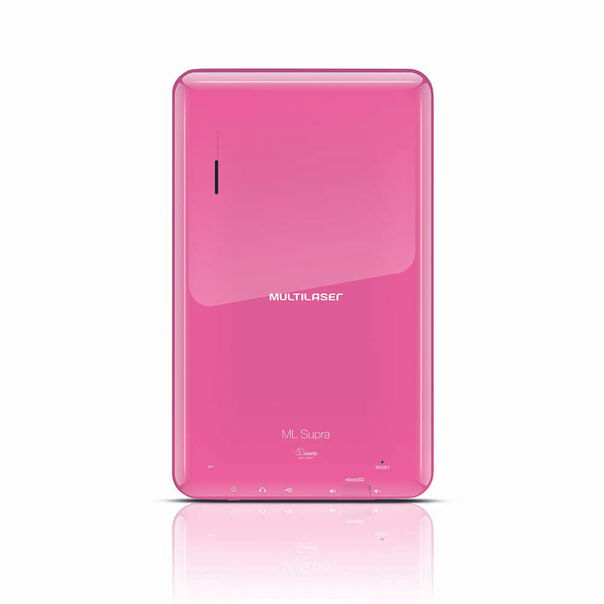 Tablet Multilaser Ml Supra Rosa Dual Core Android 4.4 Kit Kat Câmera 1.3Mp Wi-Fi Tela 7 Memória 8Gb - NB154 NB154 image number null