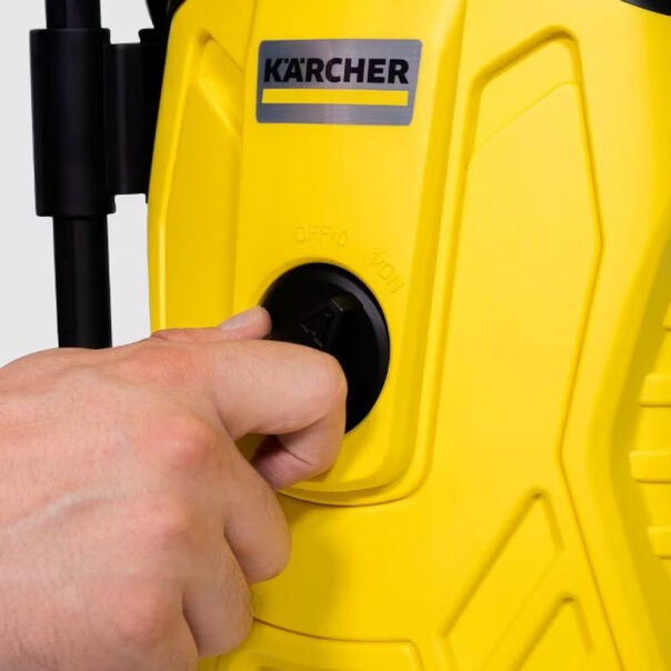 Lavadora de Alta Pressão Karcher Compacta 1500 PSI-Libras 1200W 300L-h com Aplicador de Detergente e Lança Regulável - Preto com Amarelo - 220V image number null