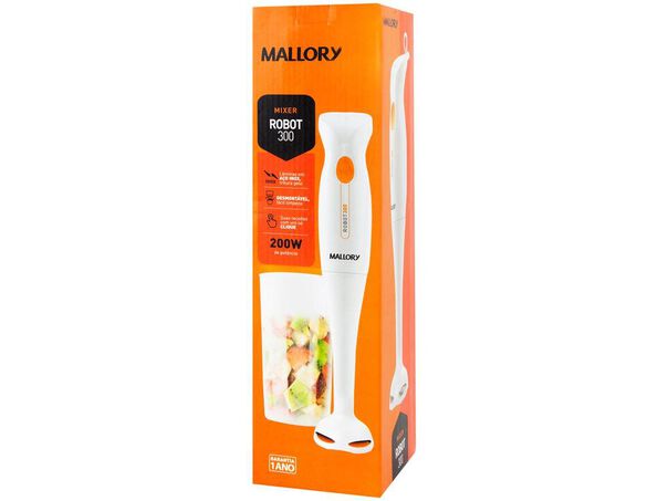 Mixer Mallory 200W B916003 1 Velocidade - Branco - 220V image number null
