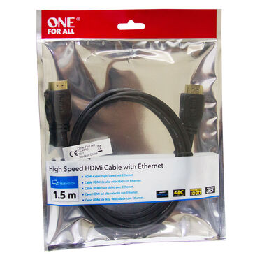 Cabo HDMI FULL HD de alta velocidade com Ethernet e extensão de 1 5 m image number null