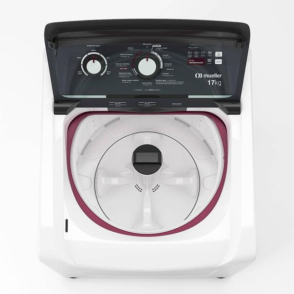 Máquina De Lavar Mueller 17kg Com Ultracentrifugação E Ciclo Rápido Mla17 220v - Branco image number null